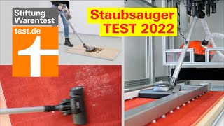 Staubsauger Test 2022 So prüft die Stiftung Warentest Akkusauger und Bodenstaubsauger [upl. by Xyla]