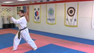 Taekwondo Forms Poomsae Jitea  6th Degree Black Belt Form [upl. by Mcnally]