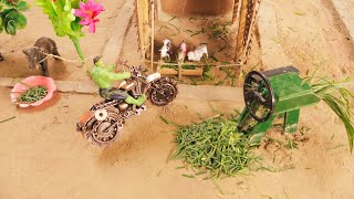 Top most creative mini tractor video of chaff cutter bike machinery science project Story Creator [upl. by Tracay]