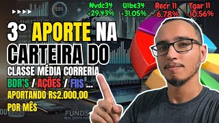 APORTE de 2 Mil reais Sendo Um TRABALHADOR COMUM  Renda Extra é o SEGREDO [upl. by Aihseken]