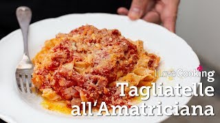 Tagliatelle allAmatriciana with Giuseppe Crupi [upl. by Herwig]