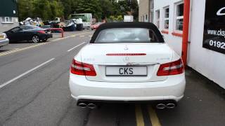 W207 E350CDI CKS Sport Exhaust amp RS Diffuser [upl. by Kynthia]