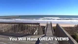 Topsail Island NC  Oceanfront Rental  What A View [upl. by Alboran]