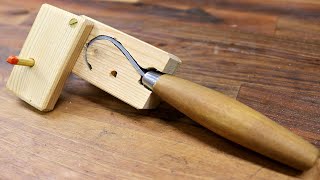 How To Make A Wooden Swivel Spoon  Hook Knife Sheath  Lee Stoffer [upl. by Linetta]