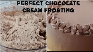 Chocolate Whipped Cream Frosting  How To Make Whipped Cream Icing  How To Make Chocolate Frosting [upl. by Hajin]