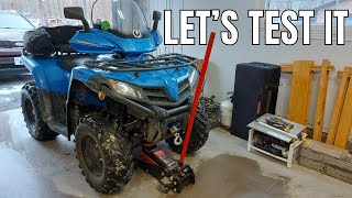 How to Adjust Suspension On ATV  CFMOTO CFORCE 500 [upl. by Morocco]