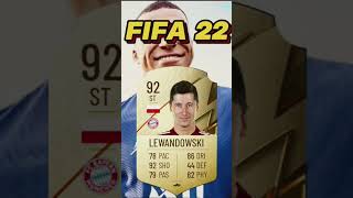 Lewandowski fifa card evolutionfootballshorts lewandowski fifa [upl. by Nawuq]