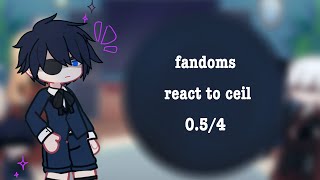 Fandoms react to ciel 054 Gacha life 2 [upl. by Atwater]