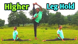 stretchs to get higher leg hold  how to do a leg hold  standing leg hold exercise [upl. by Auburn985]