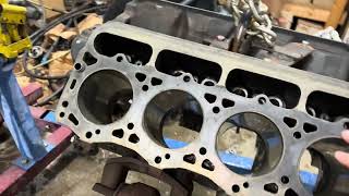 73 Powerstroke engine block cleaning and inspection before rebuild [upl. by Hirsh]