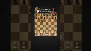 Scholars Mate 5 Step Variation chess checkmatestrategies chessopening [upl. by Orpha]