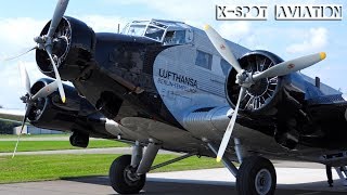 Lufthansa Ju52  Tante Ju  Airliner Classics Speyer 2017 [upl. by Roslyn]