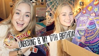 AUSLANDSJAHR 1516 USA 29 UNBOXING  17GEBURTSTAG [upl. by Ivey]