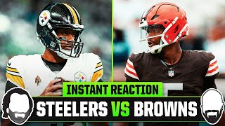 NFL Week 12 TNF Instant Reaction  Pittsburgh Steelers vs Cleveland Browns [upl. by Joan]