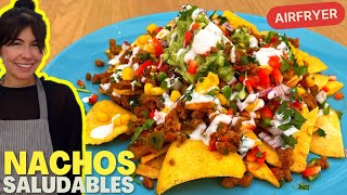 🥑Los Mejores NACHOS SALUDABLES en la freidora de aire [upl. by Richer]