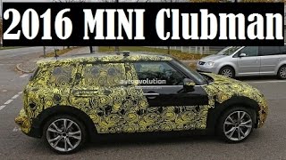 2016 MINI Clubman get new interior spyshot to be shown in full at Geneva in March [upl. by Oirramaj516]