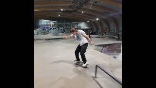 Flygoku  Line Plaza RIP the old Handrail 5050 Grind skate skateboarding skatepark stuttgart [upl. by Krispin]