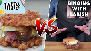 All Day Breakfast Burger VS Good Morning Burger Buzzfeed Test 176 [upl. by Nolrac]