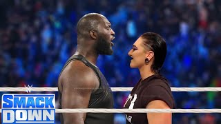 WWE Full Match  Omos Jordan Vs Ronda Rousey  SmackDown Live Full Match [upl. by Jaynes]