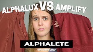 ALPHALETE Alphalux VS Amplify  Honest Legging Review [upl. by Ardnoek]