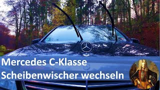 Mercedes CKlasse Scheibenwischer wechseln [upl. by Nus]