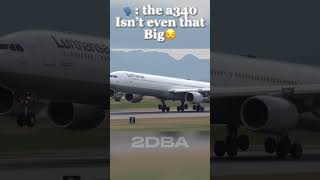 W a340 planes avgeek travel planespotting landing aviation [upl. by Klingel572]