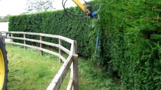 Hedge cutter on Arbocut slanetrac [upl. by Anoblav39]