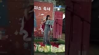 오아라 플룻 연주  박효신 야생화 커버  용마루길 미리크리스마스 축제 kpop 버스킹 [upl. by Laurena]