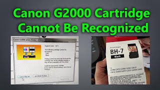 Canon G2000 Cartridge not Recognized II Canon G2000 Printer All Light Blinking Solution 100 Solve [upl. by Enelrahc862]