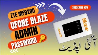 Ufone ZTE M920u Login Admin Password All Sim Fixed New Solution [upl. by Aruon306]