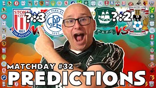 CHAMPIONSHIP PREDICTIONS  WEEK 32 [upl. by Erodisi578]