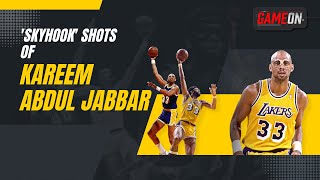 Unguarded Skyhook Shots of Kareem Abdul Jabbar  NBA [upl. by Rammus551]