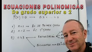 Ecuaciones polinómicas de grado superior a 2 [upl. by Irianat]