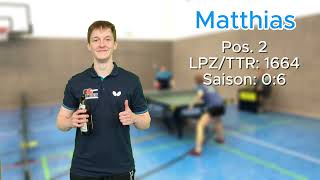 Matthias 1664 vs Juliette 1779  Tischtennis 2 Bezirksliga Chemnitz [upl. by Ettenauq]