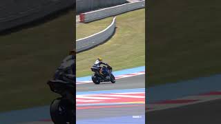 BIG slide for Locatelli in Race 2 🤯  2024 EmiliaRomagnaWorldSBK 🇮🇹 [upl. by Snehpets]