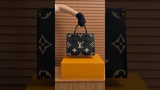 LV Onthego PM Black Beige Monogram Empreinte M45659 lv lvbag lvlover lvaddict luxury totebag [upl. by Som425]