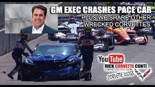 2019 ZR1 CORVETTE PACE CAR WRECK amp OTHER CRASHED CORVETTES [upl. by Hammer]