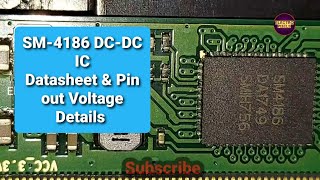 SM4186 IC Pinout DetailsDatasheet of SM4186 ICSM4186 IC Pinout Voltage Information DCDC IC [upl. by Yelrah]