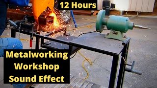 Metalworking Workshop Sound Effects  12 Hours of Power Tool Sounds  Construction Sounds [upl. by Jeconiah]