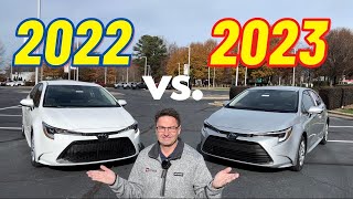 2023 Corolla vs 2022 Corolla You Decide Who Wins [upl. by Ainedrag809]