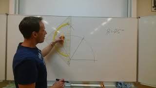 Winkelkonstruktion WINKEL  KONSTRUKTION  ANGLE ohne Winkelmesser  75 Grad [upl. by Iives]
