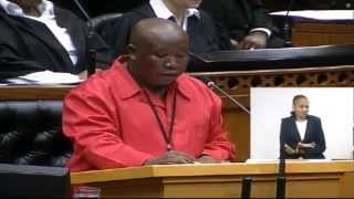 Julius Malema speech causes a stir in parliament [upl. by Elatsyrk968]