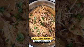 Creamy Chicken amp Mushroom 🥘 short recipevideo cooking chickenrecipe mushroomrecipe trending [upl. by Einnod887]