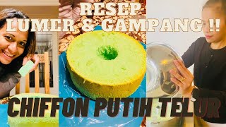 Resep gampang Chiffon putih telur bersama kak lilykeavyjustkeavybelandaindonesia [upl. by Inalaek]