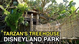 4K Tarzans Treehouse  High Climb  Disneyland Park Anaheim CA [upl. by Anoirtac]