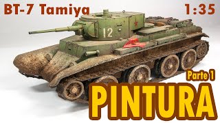 ✅PARTE 1 PINTURA Y MODULACIÓN MAQUETA WEATHERING MODELISMO MILITAR [upl. by Valerle]