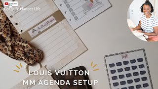 Louis Vuitton MM Agenda Set Up 2022 LV Planner [upl. by Riamu770]