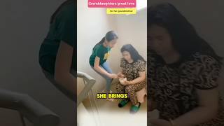 Granddaughters great love for her grandmother 😱 voicereaction inenglish usa america [upl. by Nauqat]