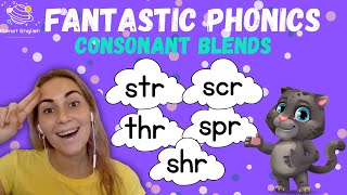 str scr thr spr and shr  Consonant Blends  ESL Phonics Interactive Lesson [upl. by Balas361]