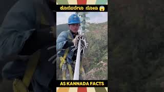 High Voltage Line Workers Fact  kannada facts karnataka amazing youtubeshorts trendingshorts [upl. by Nonek717]